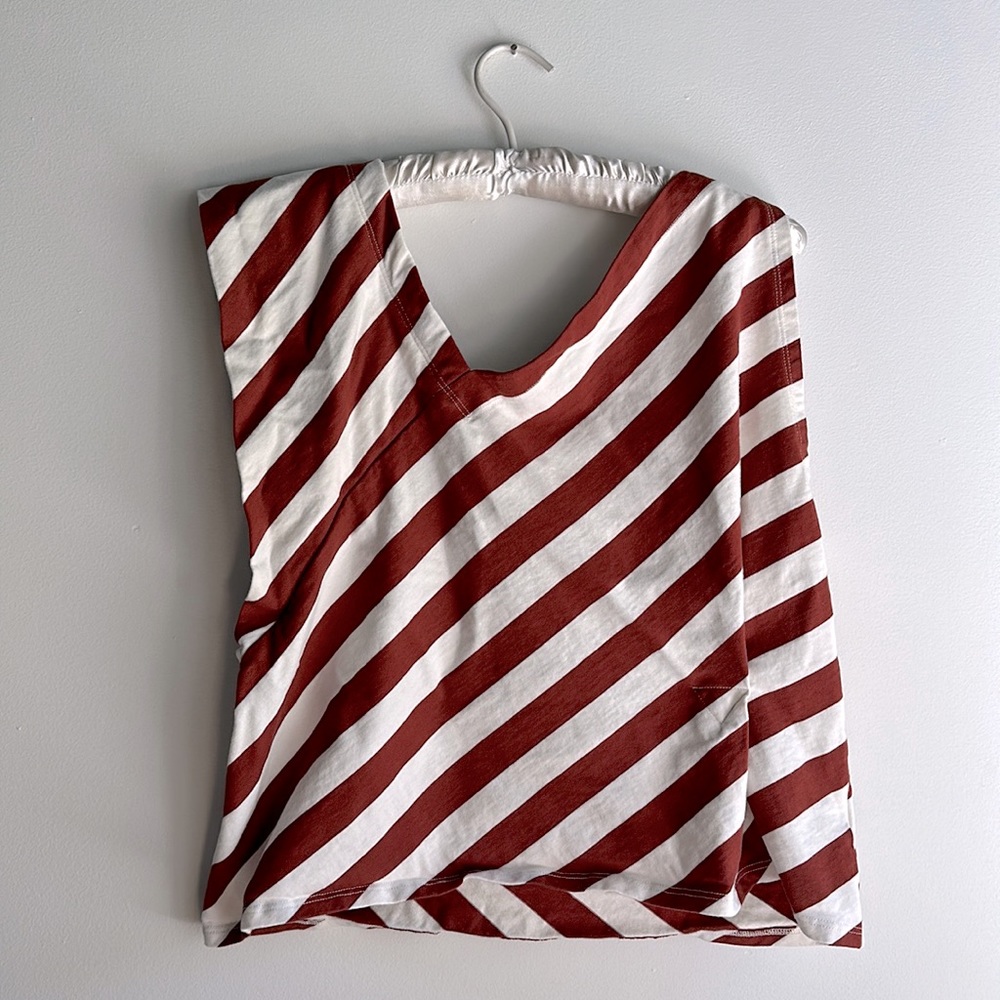 Anthropologie Postmark Striped Asymmetrical Tank Dulcina